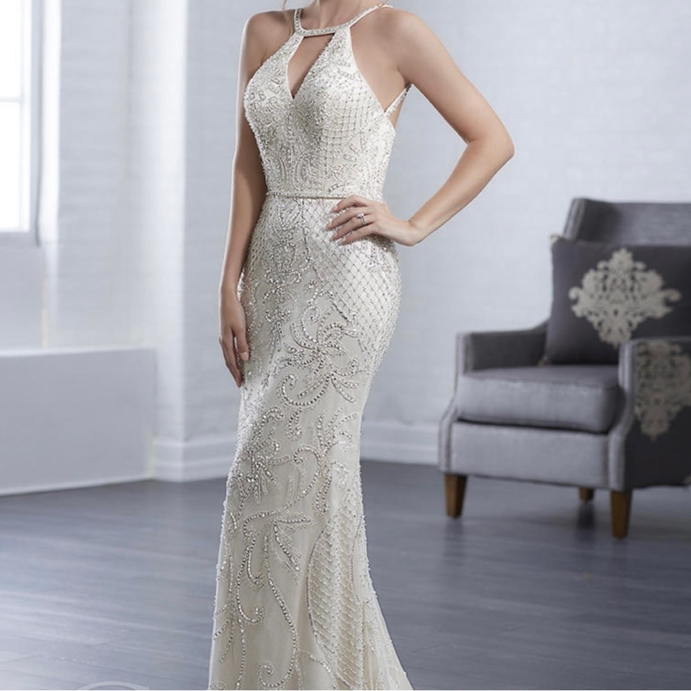 Christina Wu Wedding Dress, Style 15646, Ivory/Ivory, Size 12